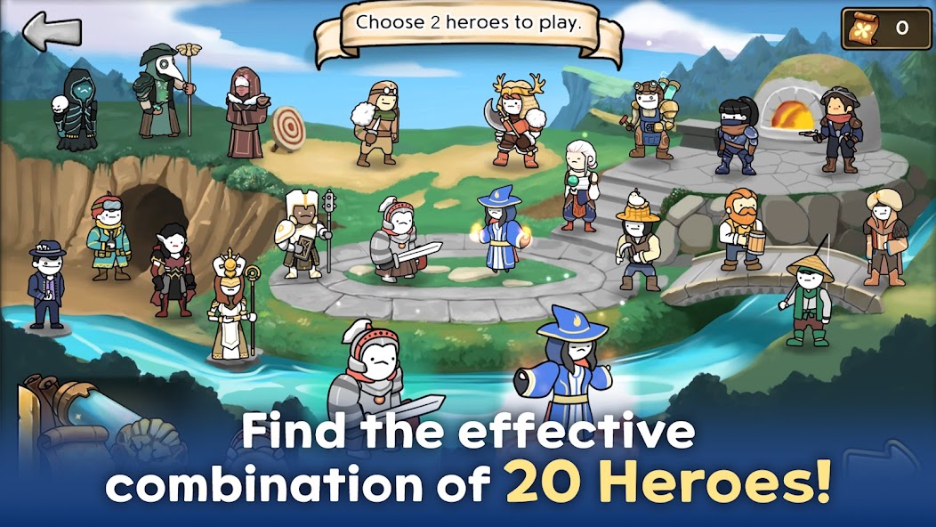 3 Minute Heroes: Card Defense 1.44 APK + Mod (Unlimited money) untuk android