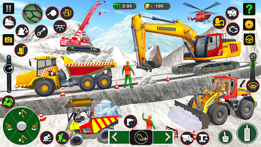 Snow Excavator Construction 3d Screen 2