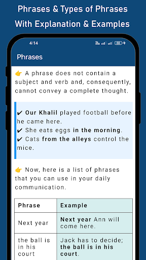 English Grammar Screen 3