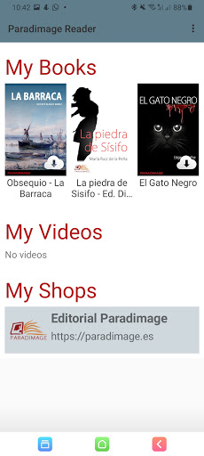 Android application Paradimage Ebook Reader screenshort