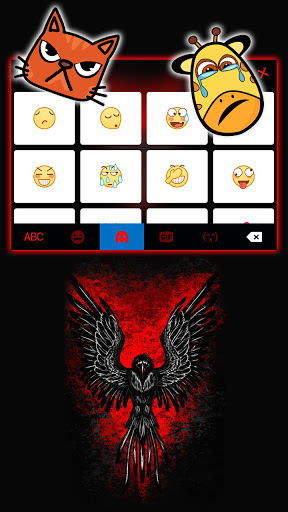 Red Fire Eagle Keyboard Backgr Screen 3