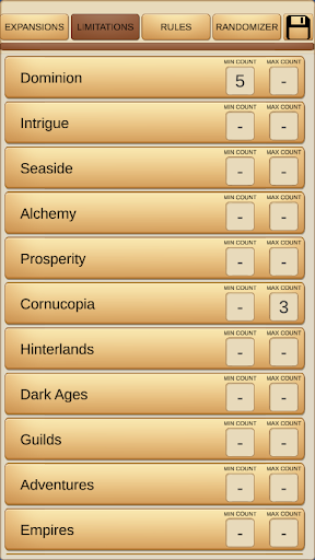 Dominion Randomizer Screen 2
