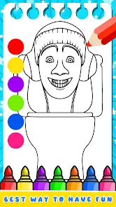 Explorez le plaisir et la créativité avec les pages de coloriage des toilettes  Skibidi