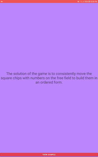 Fifteen Puzzle Screen 2