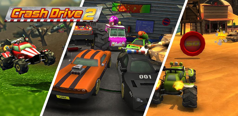 Crash Drive 2 -  多人游戏 Race 3D