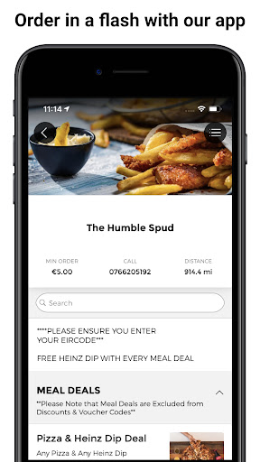Android application The Humble Spud - Sligo screenshort