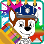 Dog Patrol Coloring Game