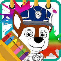 Dog Patrol Coloring Game