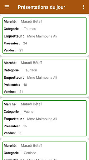 SIM Bétail Niger Screen 3