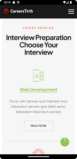 Android application CareersTirth screenshort