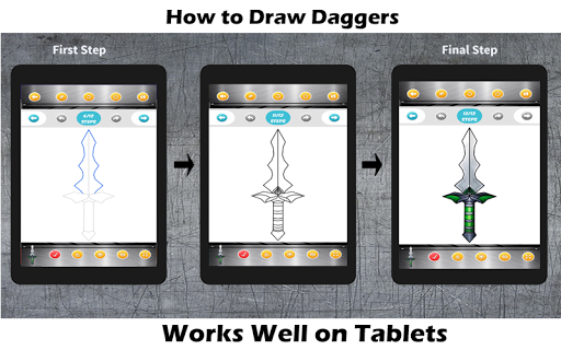 Dagas Tutoriales de dibujo y libro para colorear