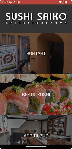 Android application Sushi Saiko Christianshavn screenshort