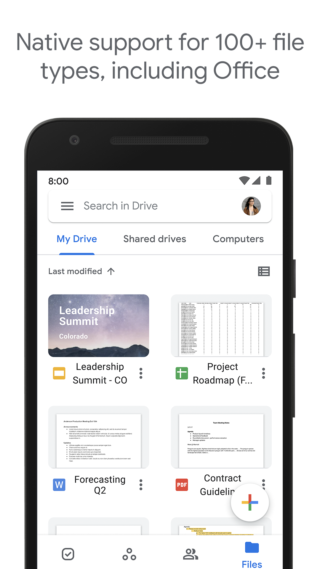 Android application Google Drive screenshort