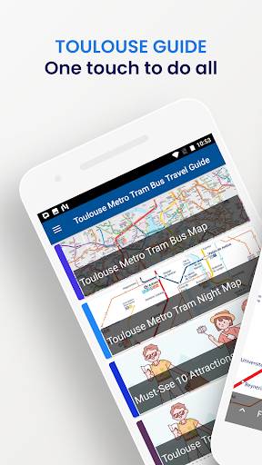 Android application Toulouse Metro Tram Bus Travel screenshort