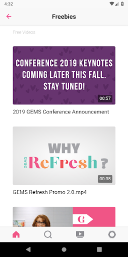 GEMS ReFresh Screen 2