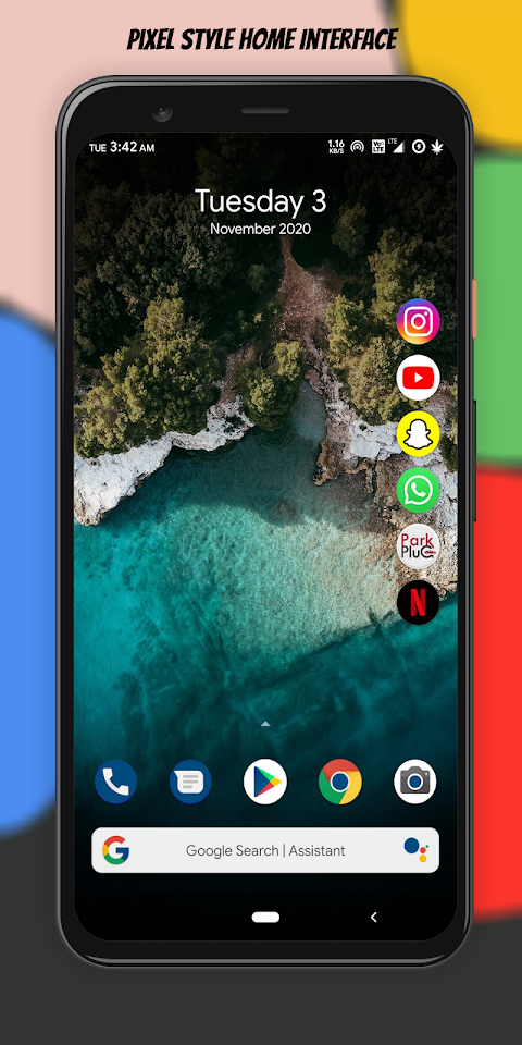 R Launcher for Android R 11のおすすめ画像1