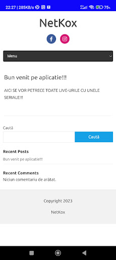 Android application NetKox screenshort