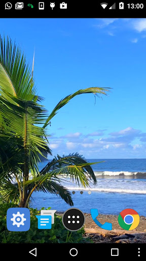 tropical beach live wallpaper Screen 2