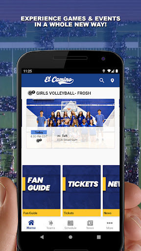 Android application ECR Athletics screenshort