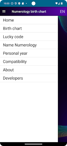 Numerology birth chart Screen 2