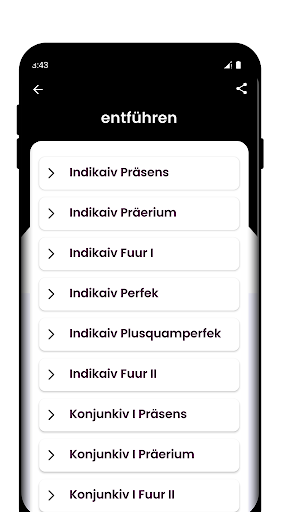 Deutsche Verben konjugation Screen 3