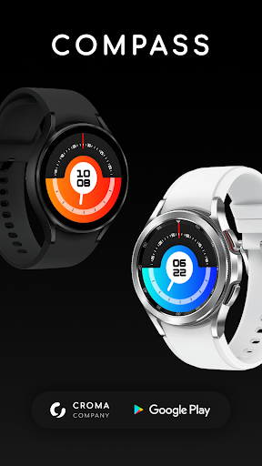 Android application Compass Watch Face screenshort