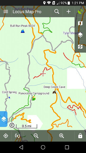Android application California Trail Map screenshort