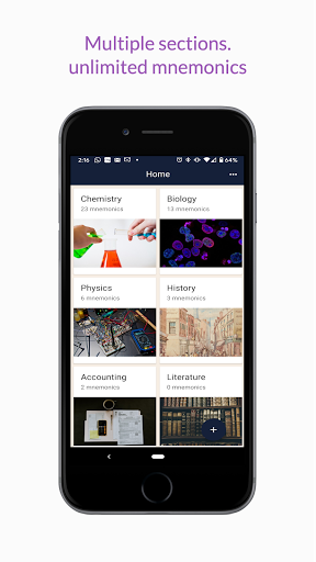 Android application Mnemonics: Flash cards & quiz screenshort