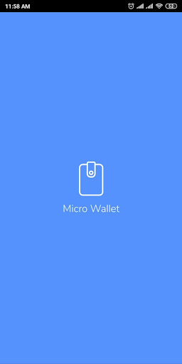 Android application Micro Wallet screenshort
