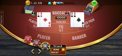 Baccarat casino offline card 9