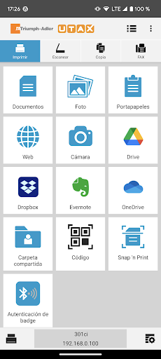 Vista previa de la aplicación