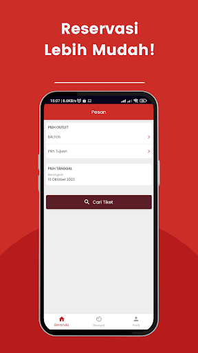 Android application Gracias Shuttle screenshort