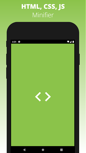 Android application Minifier - Minify HTML CSS JS screenshort