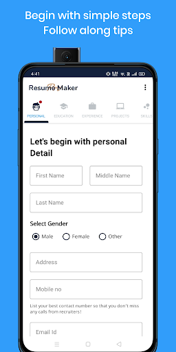 Resume Maker Pro Screen 2