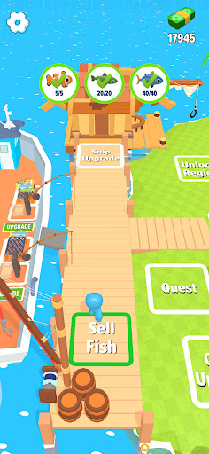 Android application Fishing Craze Idle screenshort