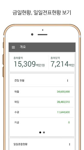 Android application 이지판매 재고관리 screenshort