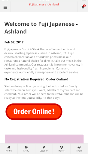 Android application Fuji Japanese - Ashland screenshort
