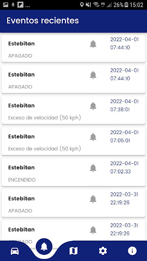 GPS CURICO Screen 2