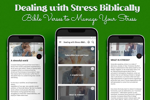 Android application Dealing with Stress Biblically screenshort