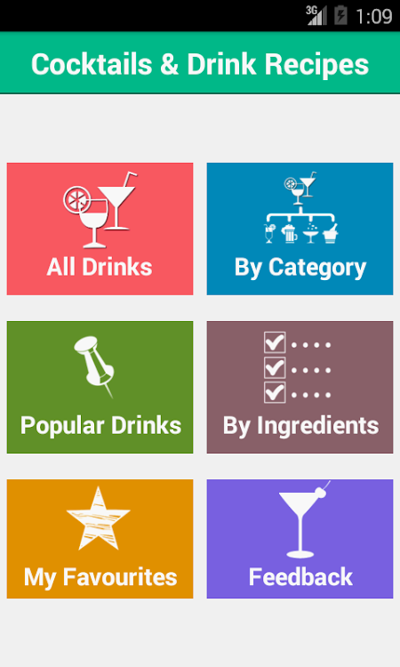 Drinks and Cocktail Recipes ! - 2.0 - (Android)