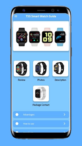 Android application T55 Smart Watch Guide screenshort