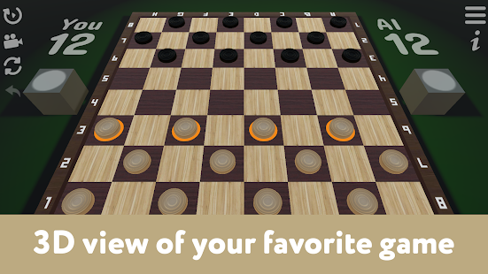 Checkers for 2 player in 3D. Drafts & dama - 2021 screenshots 3