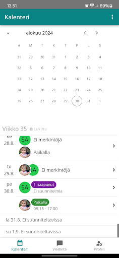 Android application Päikky Guardian screenshort