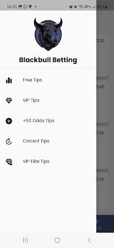 Android application Blackbull Betting Tips screenshort