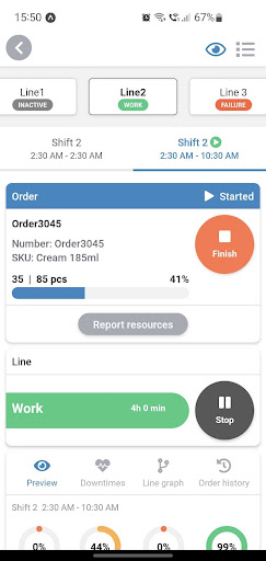 Android application LogiX Cockpit screenshort