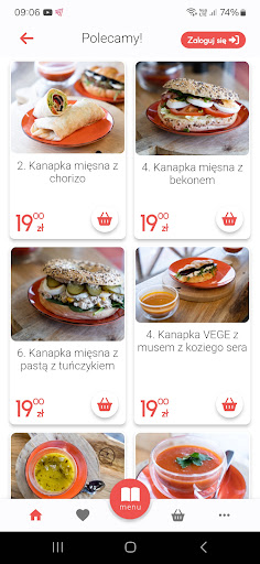 Android application Zupa i Buła screenshort