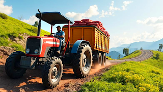 Cargo Tractor Trolley Farming - Screenshot 2