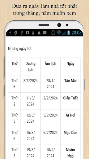 Xem ngày làm nhà tốt Screen 3