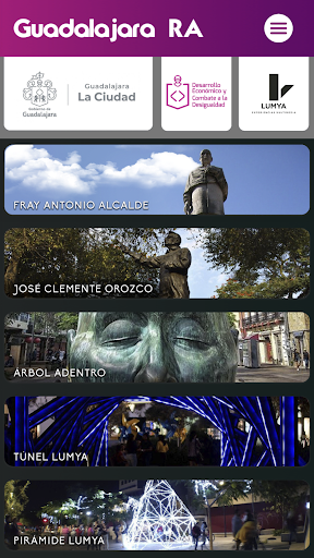 Android application Guadalajara RA screenshort