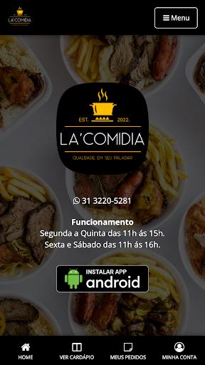 Android application La'Comidia screenshort